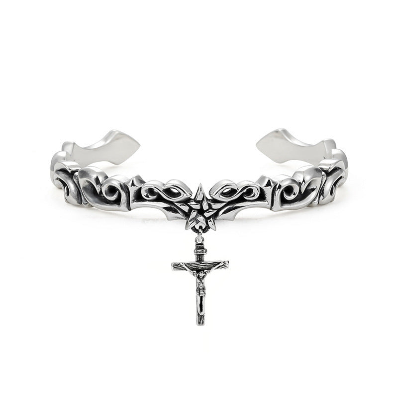 Wholesale Vintage Vine Cross Alloy Bracelet